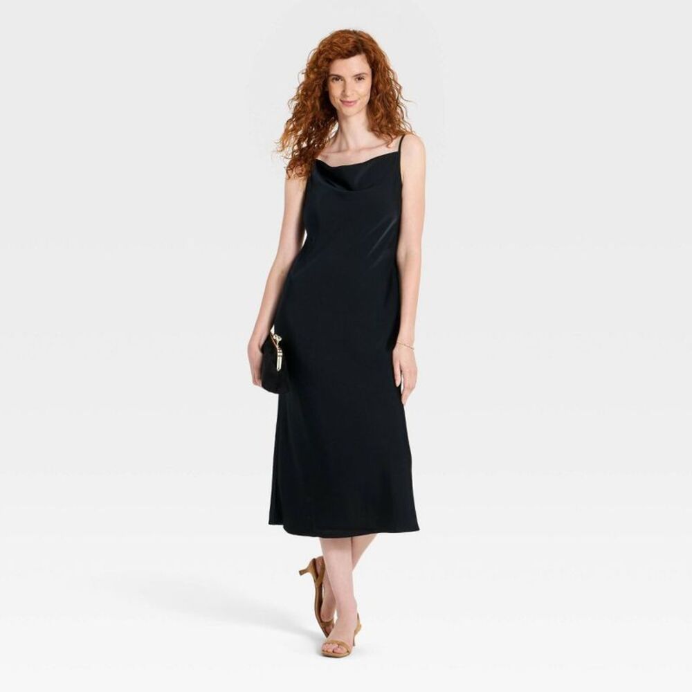 Women's Slip Maxi Dress - A New Day Black M